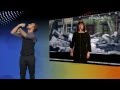 Eurovision Lisa Angell with translation into sign language.beautiful melody