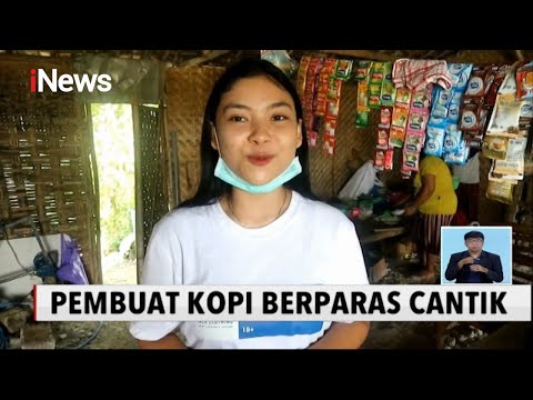 Viral! Paras Cantik Penjual Kopi \