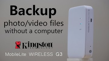 Backup photo/video files without a computer