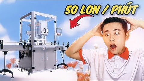 Máy đóng nắp lon tự động tốc độ cao VNP-100H tự động cấp nắp và viền ghép mí lon