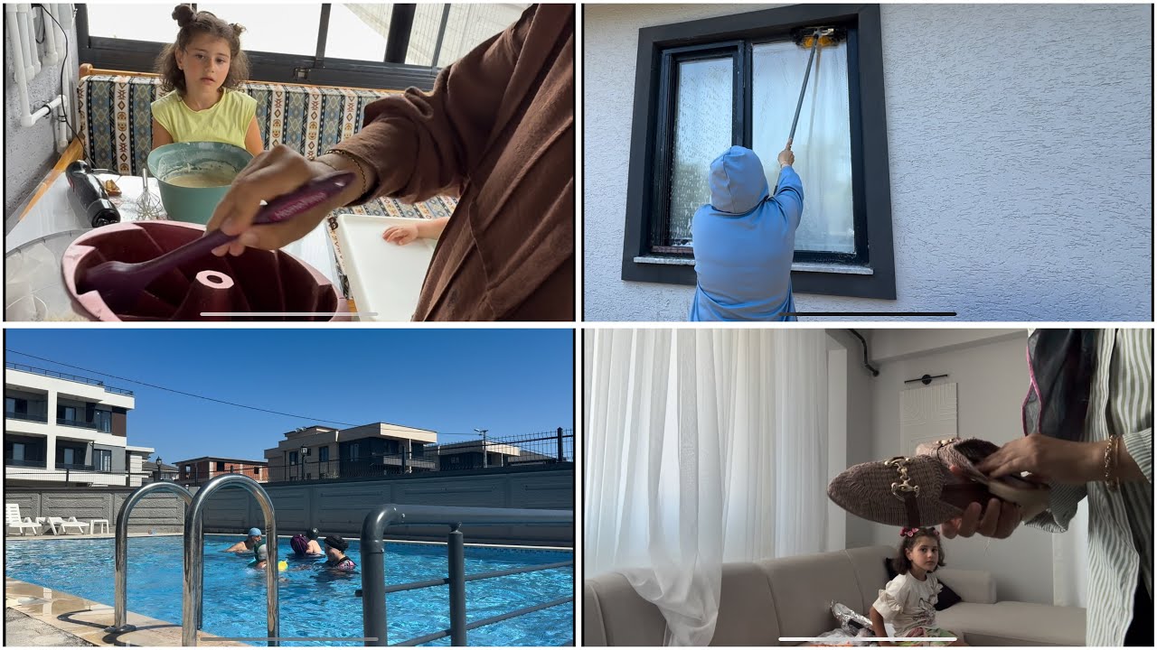 AİLECEK HAVUZ KEYFİMİZ | ÇOCUKLARIMLA AŞURE KEK YAPIYORUM | YAZLIĞA GELEN KARGOLARI AÇIYORUZ | VLOG