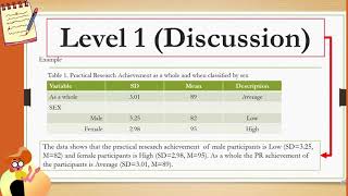 HOW TO WRITE Chapter 4 Results and Discussion