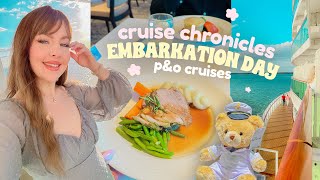 First cruise EVER 🛳️ Embarkation on Britain's LARGEST Cruise ship to Norwegian Fjords | P&O Cruises