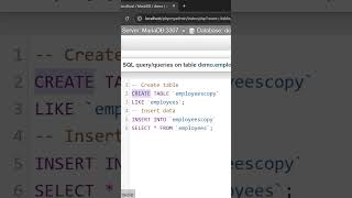 SQL Interview Q&amp;A: Creating a Table with the Same Structure