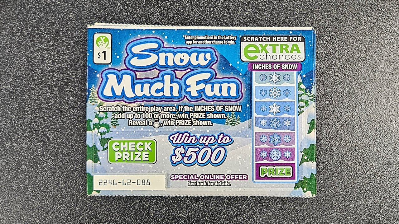 Snow Much Fun $1 Scratch Tickets x 5 from the Virginia Lottery - YouTube