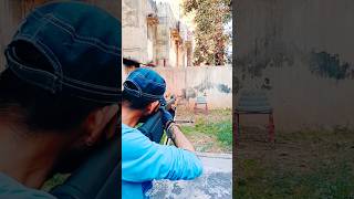 15 meter target hit🎯 | Air rifle perfect aim 💥 One Shot one hit 💪🫡#youtubeshorts #shortvideo