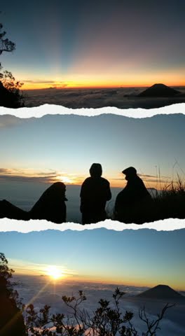 puncak gunung Merbabu