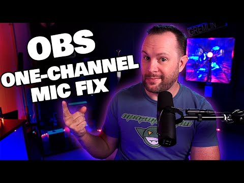 How To Fix an OBS Mic That's Not Working in One Channel #shorts