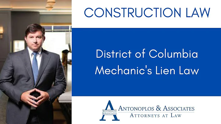 District of Columbia Mechanic's Lien Law