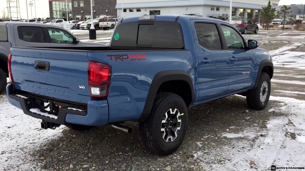 2019 Toyota Tacoma Double Cab TRD Off Road in Cavalry Blue - YouTube