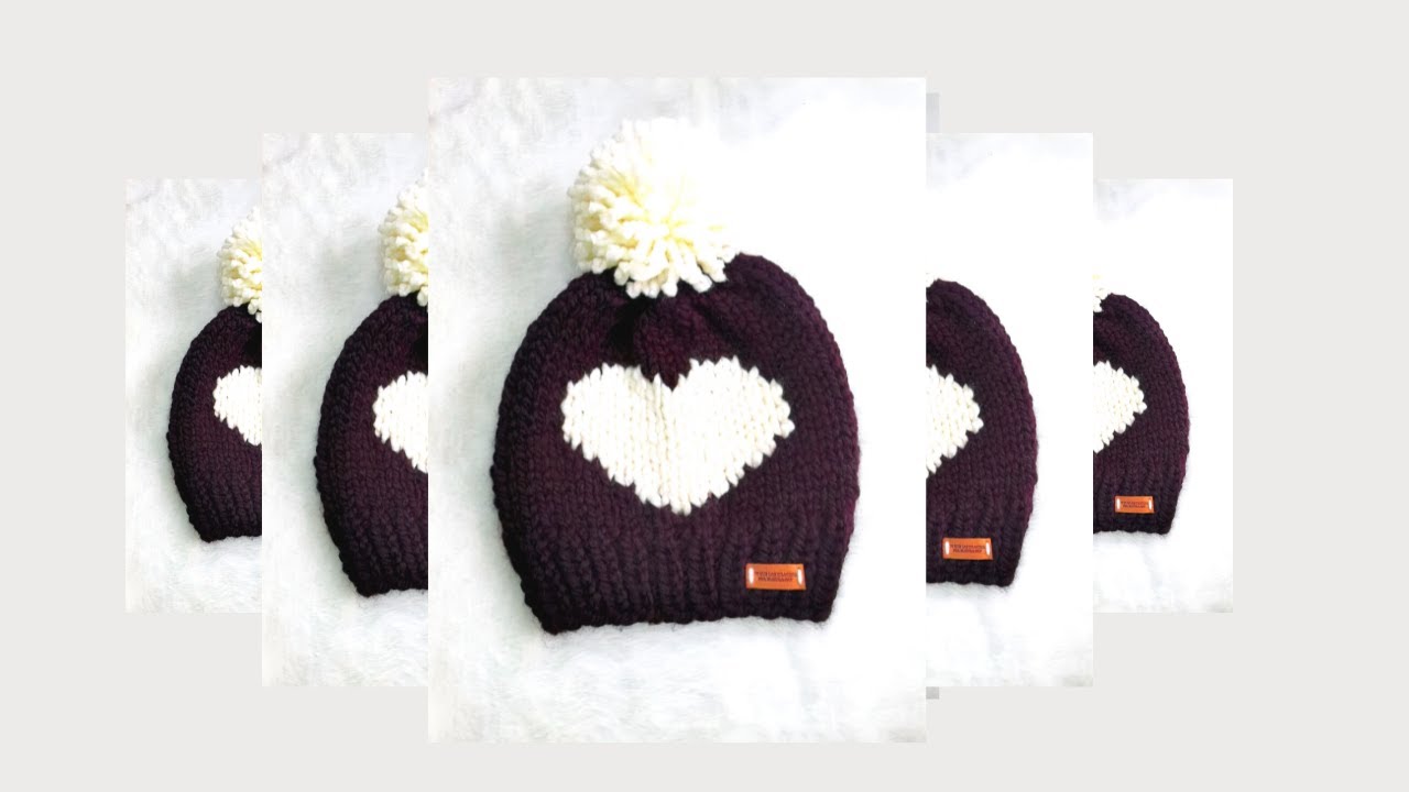GORRO AMOROSO TEJIDO A DOS AGUJAS TÉCNICA INTARSIA - TUTORIAL | ¡NI QUE LAS HILACHAS!