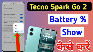 battery percentage setting in Tecno spark go 2,show battery percentage in Tecno spark go 2