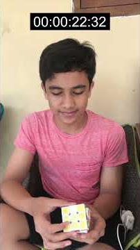 Fadhel Menyelsaikan Rubik Dalam Waktu 44 Detik!! | #Short