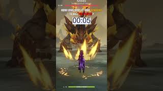 HOW LONG DOES IT TAKE AZHDAHA TO KILL THE PLAYER? | GENSHIN IMPACT
