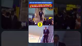 “Most Energetic President Ever”? It Took Trump FOUR OBAMAS to Get Down the Stairs of Air Force One 😂