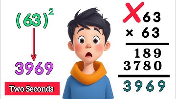 Square any 2 digit number in 3 seconds I Square Root in 3 seconds | Math Olympiad | 