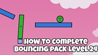 How to Complete Bouncing Pack Level 24 in Pop and Drop Roblox | bouncing pack