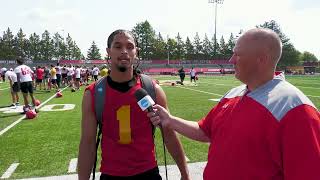 Ferris State Football Preseason Camp Day 2 - Eric Jackson Interview