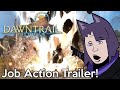 Dawntrail job action trailer reactions  breakdown  ffxiv