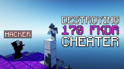 Destroying a BLATANT 170 FKDR CHEATER in Bedwars Doubles