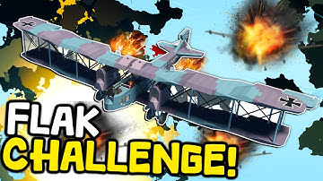 FLAK CHALLENGE IS BACK! Flying A WW1 BOMBER THROUGH FLAK In Stormworks!
