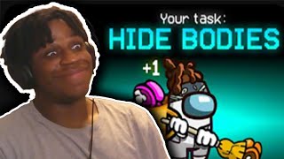 SIDEMEN AMONG US BUT THE IMPOSTER CAN HIDE BODIES [ JANITOR ROLE ] | ZAI REACTION