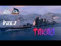 WOWS BLITZ Флот :СТРАХ Takao VIII