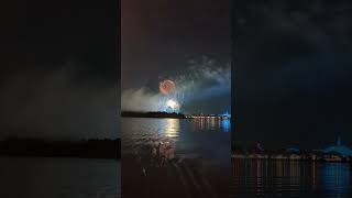 happily ever after from the Ferry... #florida #disney #disneyparktour #fireworks #orlando