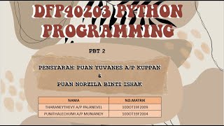 PYTHON PROGRAMMING PBT PRESENTATION 2 || ABC UNIVERSITY VOTING APPLICATION USING GUI DESIGN CONCEPT