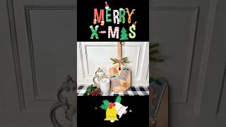 DOLLAR TREE CHRISTMAS ORNAMENT DIY Hack - Cutting Board Hanger