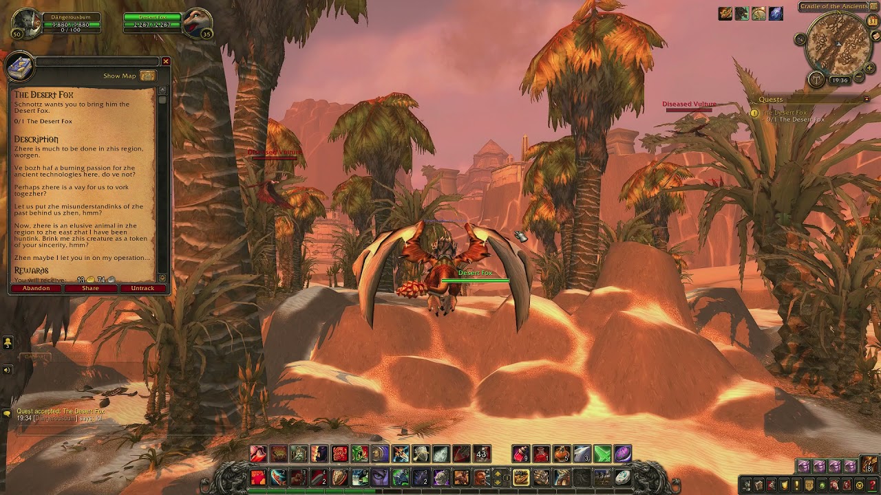 World of Warcraft: The Desert Fox - Quest ID 27939 (Gameplay