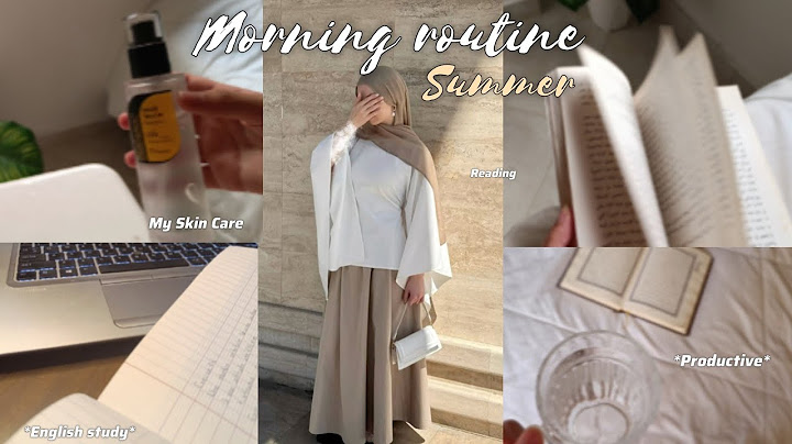 Summer morning routine ☀️🤍روتيني الصباحي في العطلة