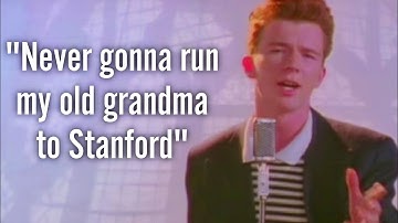 Never Gonna Give You Up but each beat is reversed