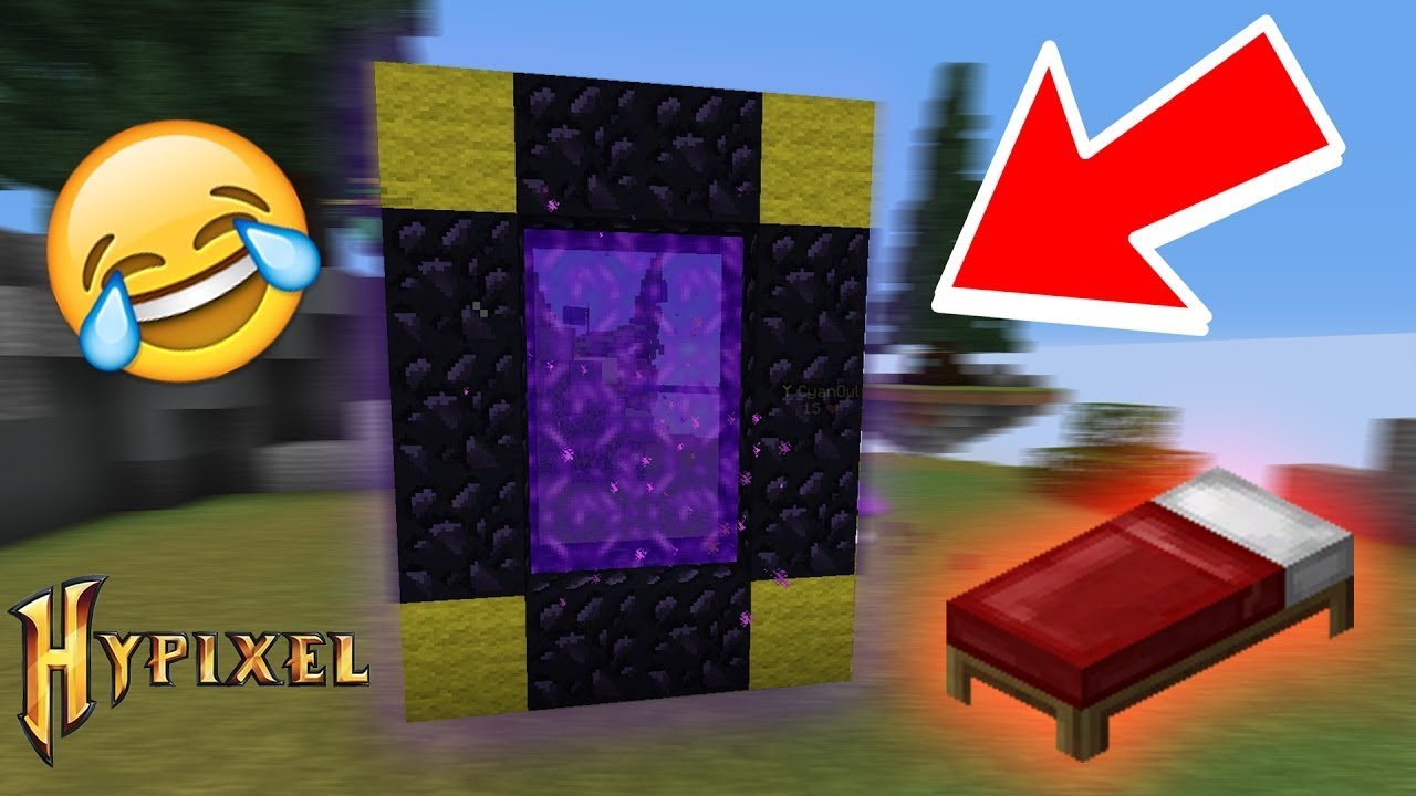 Going to the nether in minecraft bedwars!? YouTube