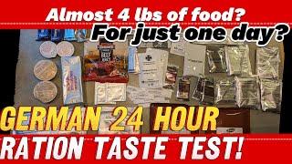 German 24Hour Ration (EPA) Menu: 4 Taste test! One of the largest rations in the world!