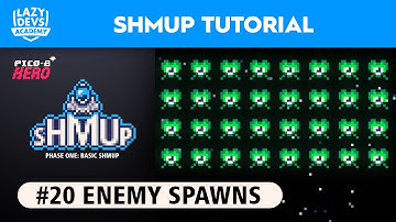 Making a Shmup #20 - Enemy Spawns - Pico-8 Hero