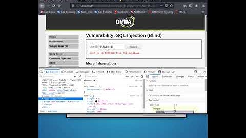 블라인드 SQL 인젝션 공격 Low