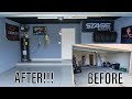 DIY Garage Makeover With LED Lighting, Smart TV, Epoxy Floor, and Outdoor Fans! (Oddly Satisfying)