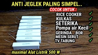 CARA MEMBUAT ANTI JEGLEK PALING SIMPEL‼️COCOK UNTUK LISTRIK 450W