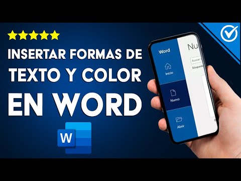 ¿Cómo insertar formas en MICROSOFT WORD y agregarles texto y color?