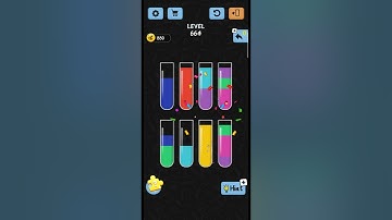 water color sort Level no 664 a best game walkthrough solution IOS/android