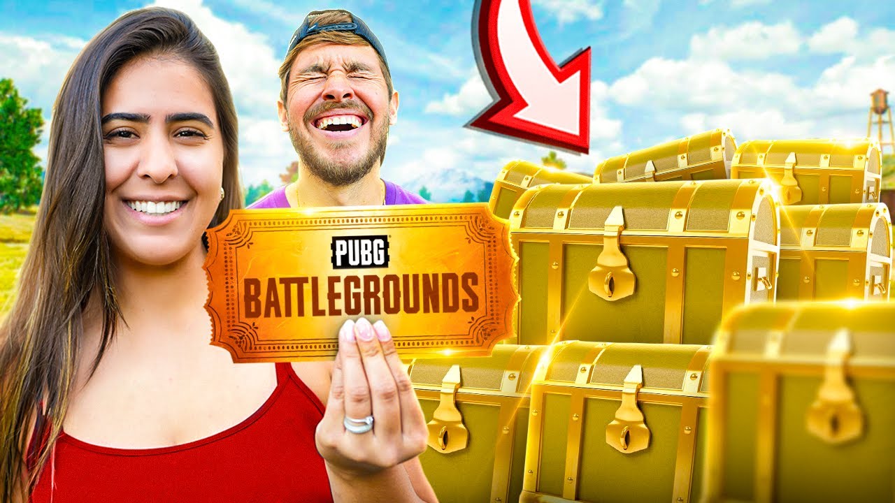 ABRI 20 CAIXAS NO JOGO PUBG PRO MEU NAMORADO