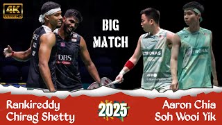 Badminton highlights I Aaron Chia/Soh Wooi Yik vs Rankireddy/Chirag Shetty II Singapore open 2025