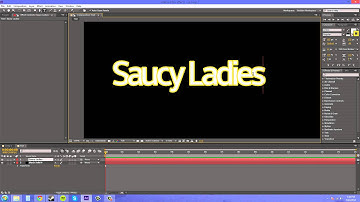 After Effects CS6 Tutorial - 111 - Saucy Ladies Part 1
