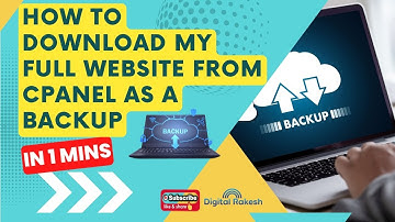 How to Download My Full Website From cPanel as a Backup