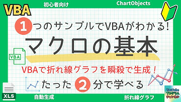 【知らなきゃ損🔥】 Excel VBAで折れ線グラフを2分で作成する最速マクロ