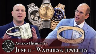 Top 5 Auction Highlights | Watches & Jewels | June 11, 2022 | Miller & Miller Auctions