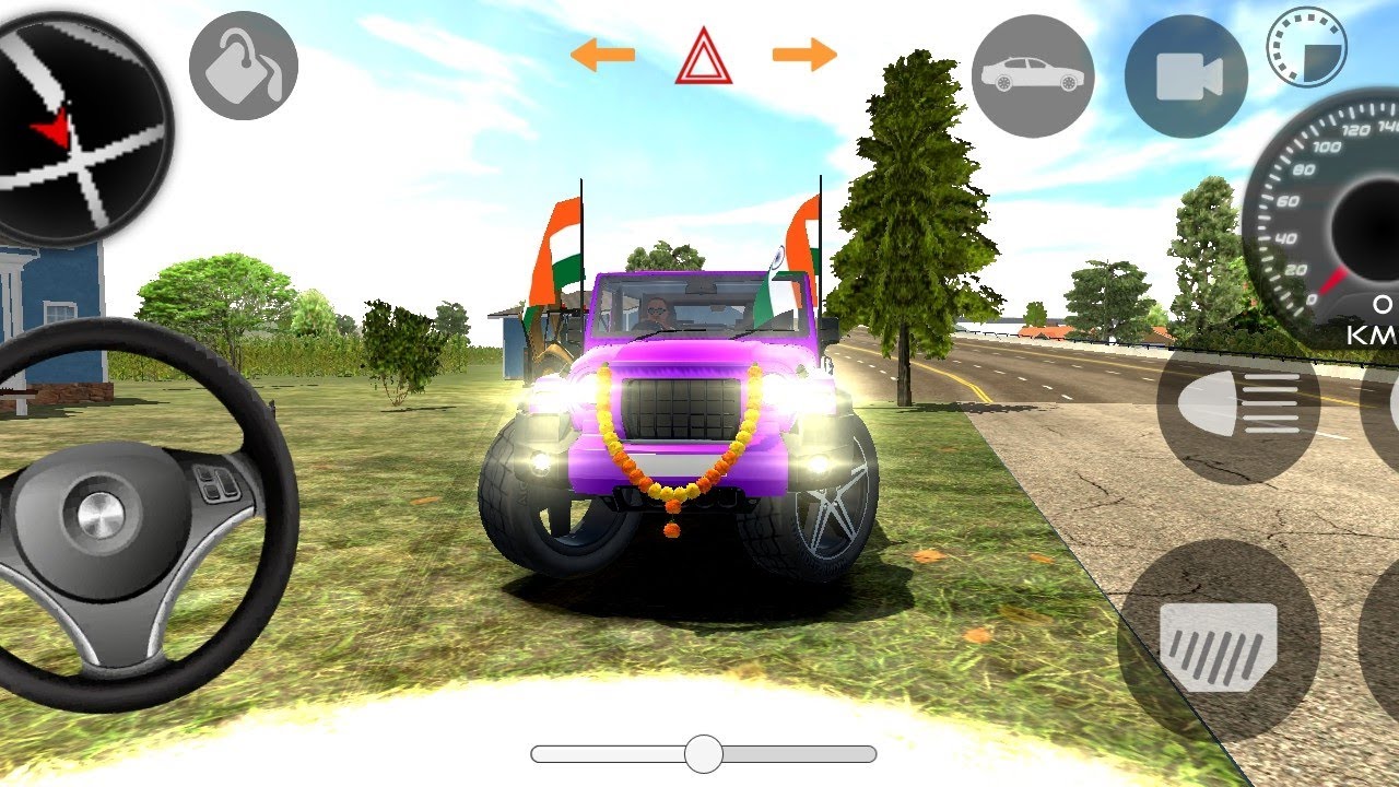 Modified Mahindra Thar😈Games:Indian purple Thar (Gadi Wala Games)Car Game Android Game 