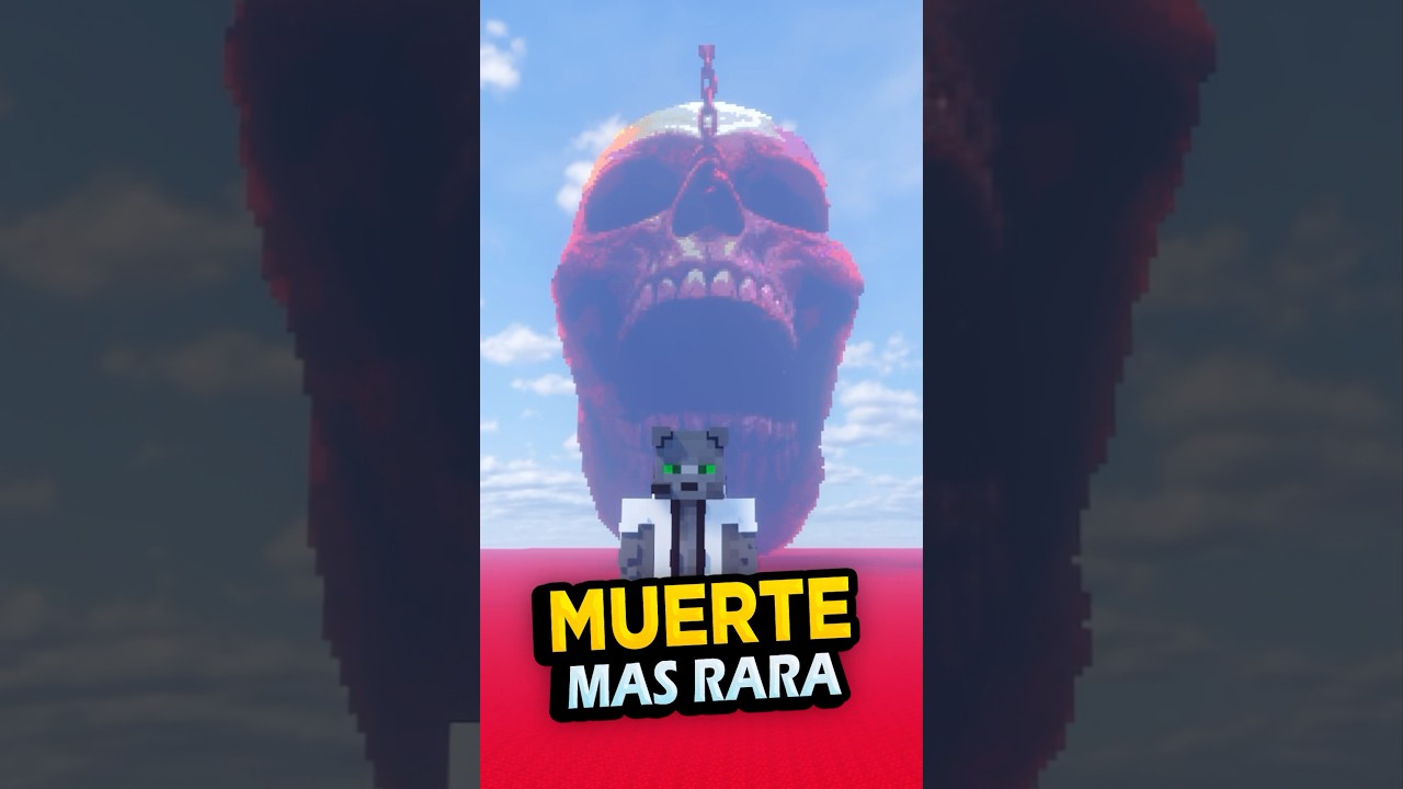 La MU3RTE más RARA de #minecraft death.fell.accident.water
