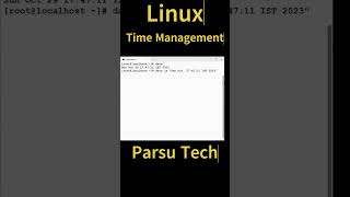 Linux Time management (Part-2) @parsutech #linuxsystem #linux #linux_tutorial #unix #time #parsutech